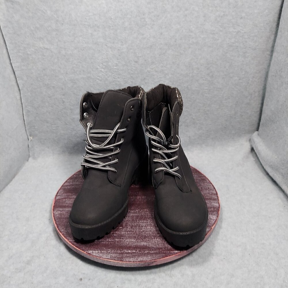 Rouge Helium Boots Women’s Color Black Size 8 Lace Up Strass Up
